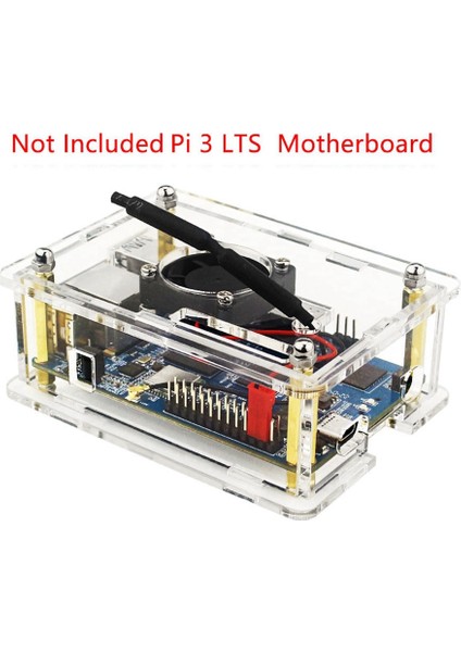 3 Kasa Için Şeffaf Akrilik Kabuk Kutusu Koruma Muhafazası 3 Fansız (Yurt Dışından) fırsatları