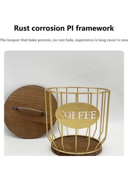 Delikli Kahve Kapsülü Depolama Sepeti Meyve Kahve Pod Organizatör Tutucu Ev Cafe Otel Için Siyah (Yurt Dışından) modelleri