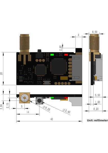 SX1278 433M Lora Kablosuz Modül Uart Seri Verici Alıcı Modülü (Yurt Dışından)