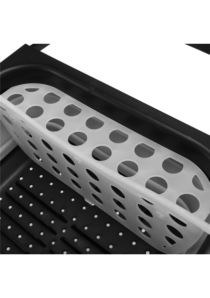 Pratik Katlanır Tabak Filtre Sepeti Saklama Kutusu Damlalıklı Kase Sofra Plakası Ayarlanabilir Sofra Drenaj Rafı Siyah (Yurt Dışından) fırsatları