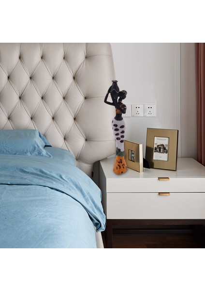 3 Adet Retro Vazo Afrikalı Kadın Heykeli Egzotik Reçine Kültür Figürleri Ev Otel Oturma Odası Dekorasyon Zanaat Süsler Için Set Sarı (Yurt Dışından) fırsatları