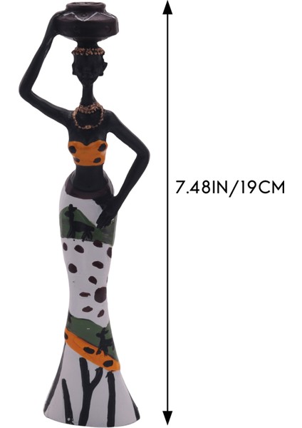 3 Adet Retro Vazo Afrikalı Kadın Heykeli Egzotik Reçine Kültür Figürleri Ev Otel Oturma Odası Dekorasyon Zanaat Süsler Için Set Sarı (Yurt Dışından) indirimleri