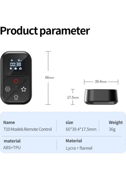 Hero 10 9 8 Max Için 2x Uzaktan Kumanda, Çubuk Montajlı ve Bilek Bluetooth Uyumlu 10 Için Akıllı Uzaktan Kumanda (Yurt Dışından)