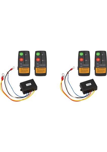 2x 24V 50FT Otomatik Kablosuz Konsol Vinç Uzaktan Kumanda Araba Manuel Verici Düğmesi Konsolu Araba Atv Suv Kamyon Için (Yurt Dışından) fiyatları