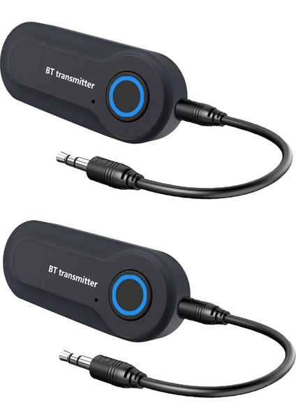 2x Bluetooth 5.0 Adaptörü Kablosuz Ses Bluetooth Verici Alıcı Pc/tv/araba 3.5mm Aux Müzik Rx Gönderen Adaptador (Yurt Dışından)