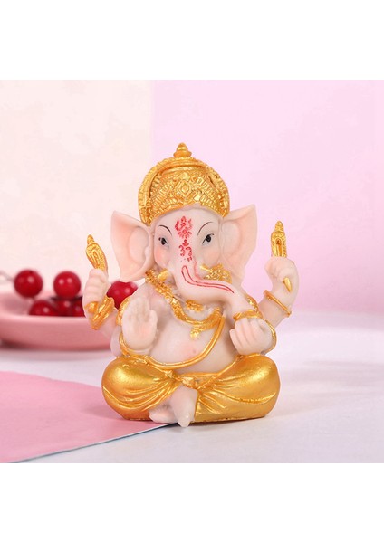 2x Haidianzi Altın Lord Ganesha Buda Heykeli Fil Tanrı Heykelleri Ganesh Figürleri (Yurt Dışından) indirimleri