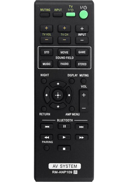 -ANP109 Ev Sineması Ses Av Sistemi Için Uzaktan Kumandayı Değiştirin HT-CT260 HT-CT260C HT-CT260H HT-CT260HP HT-CT260W SACT260 (Yurt Dışından)