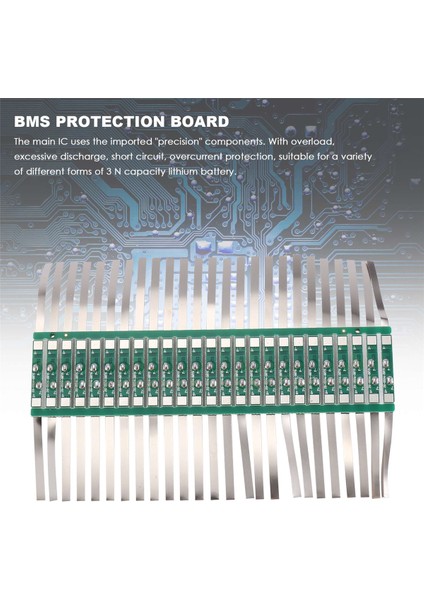 1s 3.7V 18650 Li-Ion Lityum Için 100 Adet 3A Bms Koruma Levhası (Yurt Dışından)