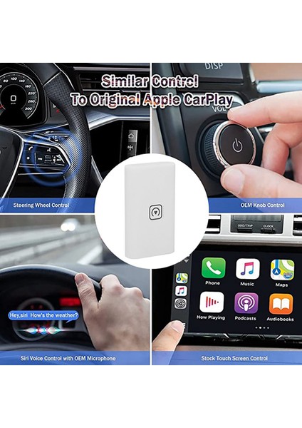 Kablolu Carplay Araba Carplay Ai Kutusu Akıllı Multimedya Için Kablosuz Carplay Adaptörü Kablosuz Carplay Dongle (Yurt Dışından)