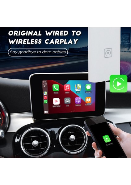 Kablolu Carplay Araba Carplay Ai Kutusu Akıllı Multimedya Için Kablosuz Carplay Adaptörü Kablosuz Carplay Dongle (Yurt Dışından)