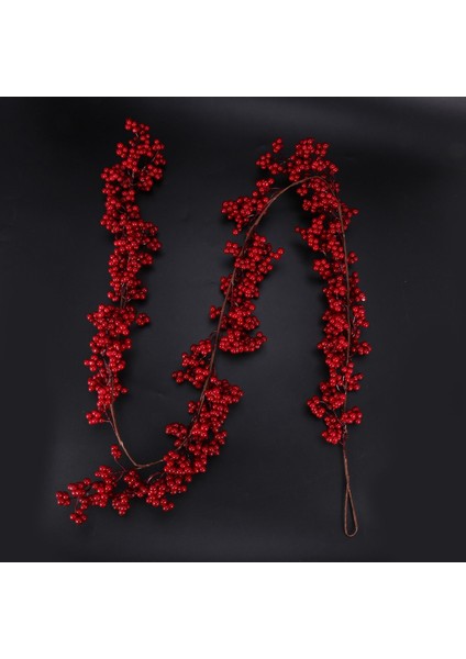 4 Adet 5.9 Ft Noel Kırmızı Berry Çelenk Yapay Bordo Kırmızı Pip Noel Çelenk (Yurt Dışından) modelleri