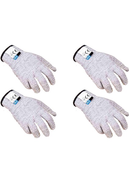 2 Set 5 Kesilmeye Dayanıklı Tel Eldiven Mutfak Ağaç Işleme Cam Kesilmeye Dayanıklı Bıçaklanmaya Dayanıklı Eldiven M (Yurt Dışından)