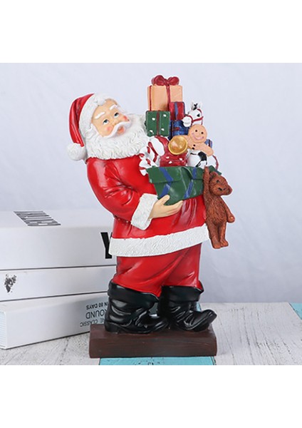 1 Adet Noel Baba Heykel Noel Bebek Reçine Süs Heykelcik Tatil Yeni Yıl Noel Masa Dekorasyon C (Yurt Dışından)