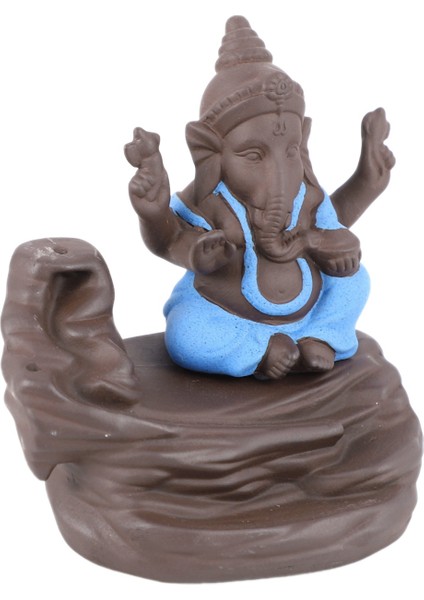 Tanrı Ganesha Geri Akış Tütsü Brülör Hindistan Buhurdan Sopa Tutucu Meditasyon Süsler Ev Ofis Dekor El Sanatları (Yurt Dışından)