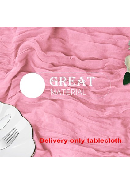 6 Paket Pembe Tülbent Masa Koşucu 35X120IN Boho Gazlı Bez Masa Koşucu Düğün Gelin Bebek Duş Parti Dekor Için (Yurt Dışından) indirimleri