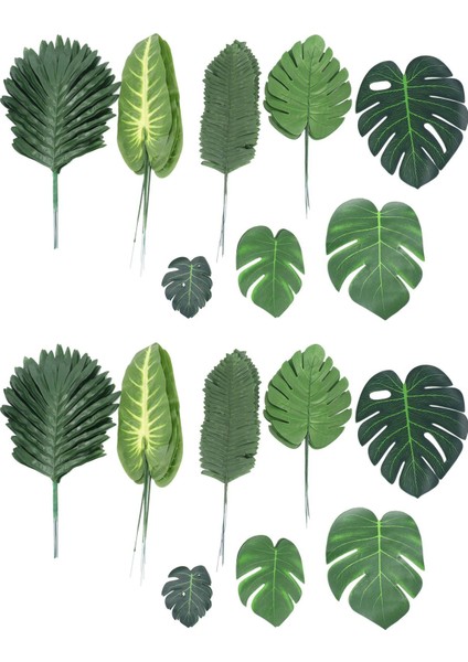 136 Parça 8 Çeşit Tropikal Parti Süslemeleri Jungle Monstera Yaprakları, Sahte Köklü Yapay Palmiye Yaprakları (Yurt Dışından) fiyatları