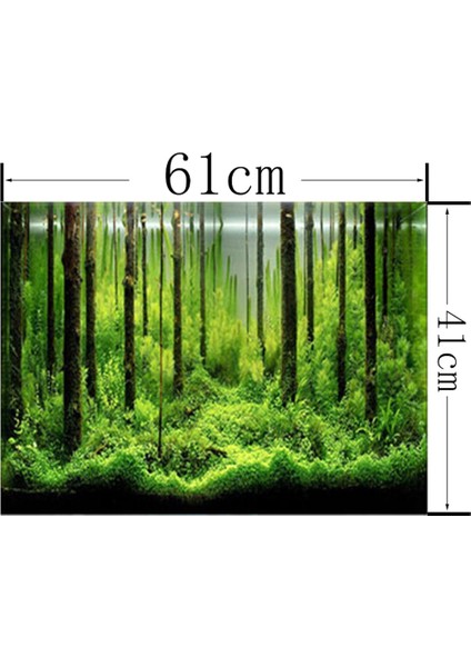 Yapışkanlı Sualtı Orman Arka Plan Posteri Zemin Dekor Aper Sualtı Dünyası Dekoratif Sticker Balık Tankı Çıkartmalar (Yurt Dışından) fırsatları