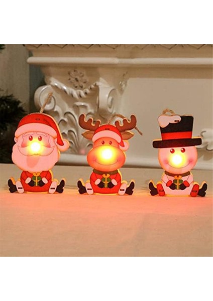 Noel Ağacı Kolye Parlayan Küçük Kolye Sahne Düzenlemesi Noel Baba Kardan Adam-Geyik Noel Süslemeleri (Yurt Dışından) fiyatları