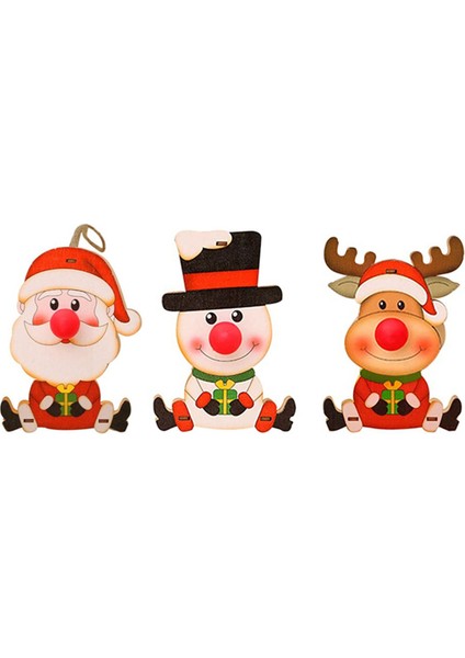 Noel Ağacı Kolye Parlayan Küçük Kolye Sahne Düzenlemesi Noel Baba Kardan Adam-Geyik Noel Süslemeleri (Yurt Dışından) indirimleri