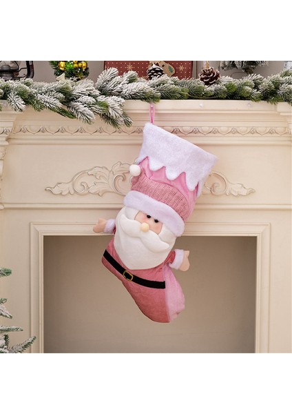 Noel Çorapları Çocuk Hediye Şeker Çanta Noel Baba Kardan Adam-Çorap Asılı Noel Ağacı Süsleme, Kardan Adam (Yurt Dışından)
