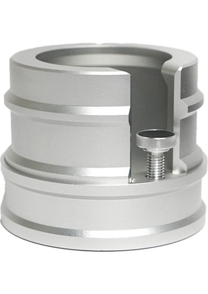 Evrensel 51.53.54.58MM Kahve Saplı Pres Tozu Tutucu, Alüminyum Alaşımlı Ayarlanabilir Pres Tozu Tabanı (Gümüş) (Yurt Dışından)