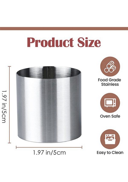 16 Adet Paslanmaz Çelik Mus Yüzükler Yuvarlak Bisküvi Kesici Kek Kalıbı Mutfak Pişirme Pasta Aracı Tart, Fondan, Vb (Yurt Dışından) modelleri