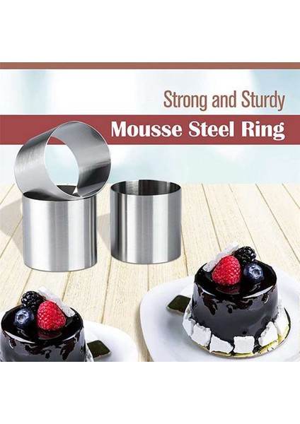 16 Adet Paslanmaz Çelik Mus Yüzükler Yuvarlak Bisküvi Kesici Kek Kalıbı Mutfak Pişirme Pasta Aracı Tart, Fondan, Vb (Yurt Dışından) fırsatları