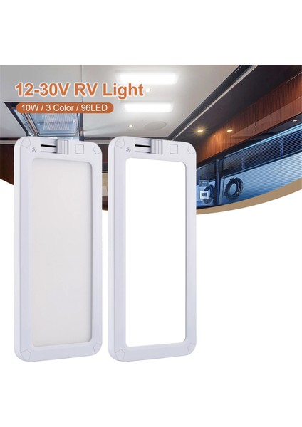 Araba Rv Iç Işık 96LED Araç Iç Okuma Lambası 12 V-30 V Süper Parlaklık Tavan Kubbe Işık Kampçılar Için Rv Kamyon (Yurt Dışından) modelleri