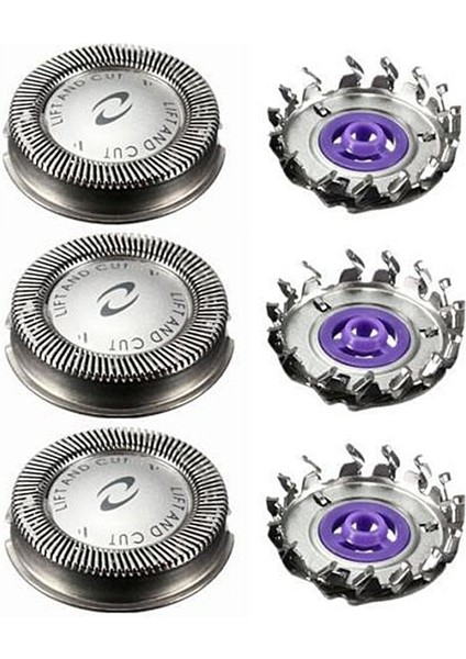 9 Adet Yedek Tıraş Makinesi Kafa Philips Norelco Hq3 Hq4 HQ55 HQ56 HQ6900 HQ6868 HQ5812 HQ6874 Tıraş Bıçağı (Yurt Dışından) modelleri