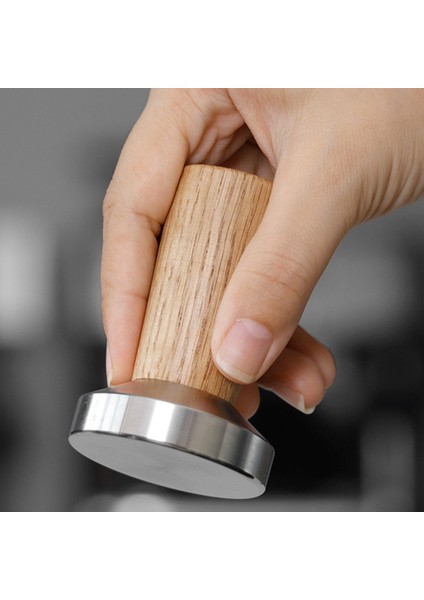 Kahve Sabotajı Espresso Damgası: Kahve Sabotajı Gerçek Ahşap Saplı, Espresso Sabotajı Silikon Yastık Içerir 49MM (Yurt Dışından)