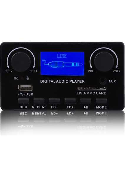 Bluetooth 5.0 Mp3 Dekoder Kartı Desteği Handsfree Kayıt Fm Dc 12 V Mp3 Wma Wav Ape Flac Ses Amplifikatörü Kurulu (Yurt Dışından) fiyatları