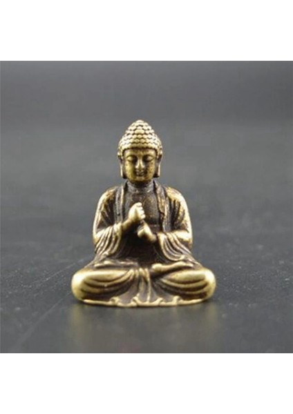 3x Mini Buda Heykeli Bronz Buda Heykeli Çin Budizm Saf Bakır Bronz Sakyamuni Buda Heykeli (Yurt Dışından)