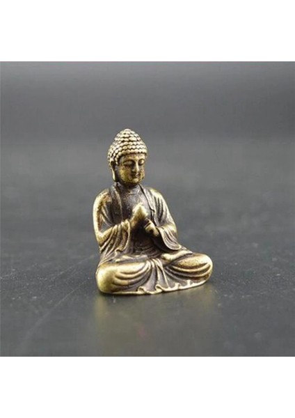 3x Mini Buda Heykeli Bronz Buda Heykeli Çin Budizm Saf Bakır Bronz Sakyamuni Buda Heykeli (Yurt Dışından)