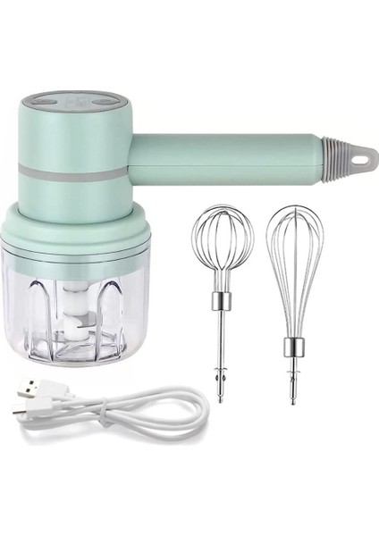 El Mikseri Akülü Elektrikli Blender Taşınabilir Çok Amaçlı Gıda Çırpıcı Yumurta Karıştırma Için Krem Şanti Doğrama Sarımsak C (Yurt Dışından)