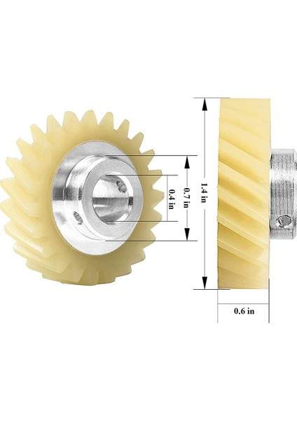 6 Adet W10112253 Mikser Sonsuz Dişli Yedek Parça Kitchenaid Mikserler Whirlpool ve Kitchenaid Mikserler Için Tam Fit (Yurt Dışından) modelleri