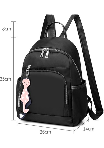 Eğlence Açık Sırt Çantası Kore Versiyonu Özel Seyahat Çantası Su Geçirmez Özel Öğrenci Çantası Siyah (Yurt Dışından) fırsatları