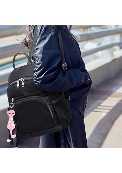 Eğlence Açık Sırt Çantası Kore Versiyonu Özel Seyahat Çantası Su Geçirmez Özel Öğrenci Çantası Siyah (Yurt Dışından) indirimleri