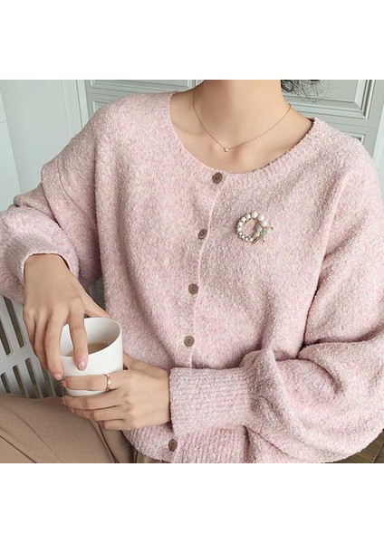 Inci ve Rhinestone Moda Daire Broş Kadınlar Için Barok Trendy Zarif Kelebek Broş Pins Parti Düğün Hediyeleri (Yurt Dışından)