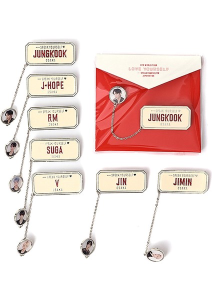 Bts Japonya Alan Metal Zincir Rozeti Çevresel Kurşun Geçirmez Gençlik Ligi Yaratıcı Broş Rozeti Broş-Bej Jımın (Yurt Dışından) modelleri