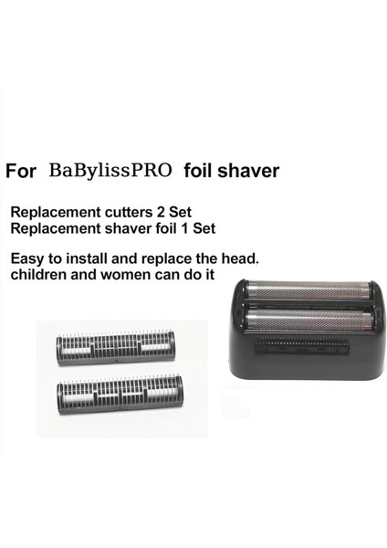 Babylisspro Çift Folyo Tıraş Makinesi Için Yedek Folyo ve Kesiciler, Saç Kesme Makinesi Kesici Kafa Folyo Kesici Bıçak-B (Yurt Dışından) fırsatları