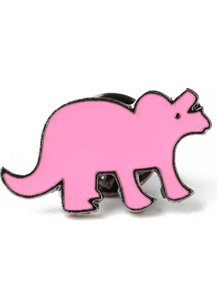 Karikatür Dinozor Broş Diy Düğme Pimleri Ceket Sırt Çantası Pin Rozeti Hayvan Figürlü Mücevherat Erkek Çocuklar Pembe (Yurt Dışından)