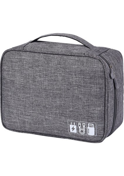 Adet Kablo Saklama Çantası Su Geçirmez Dijital Elektronik Organizatör Seyahat Kablo Çantası Taşınabilir USB Veri Hattı Depolama, Bir (Yurt Dışından)