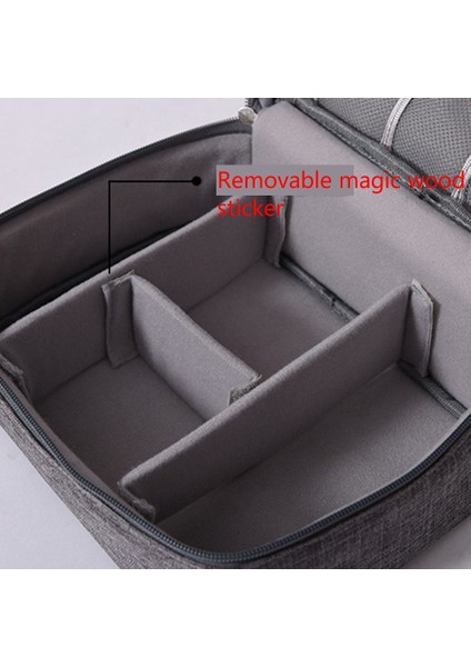 Adet Kablo Saklama Çantası Su Geçirmez Dijital Elektronik Organizatör Seyahat Kablo Çantası Taşınabilir USB Veri Hattı Depolama, Bir (Yurt Dışından) fiyatları