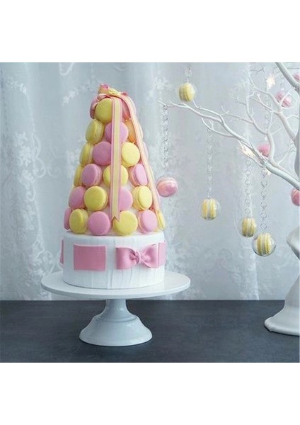 3x Demir Yuvarlak Kek Standı Kek Tabağı Kaide Tatlı Tutucu Düğün Doğum Günü Partisi-Altın 12 Inç (Yurt Dışından) fırsatları