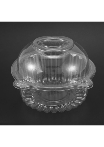 100 x Tek Plastik Şeffaf Cupcake Tutucu / Kek Kabı Kubbe Muffin Taşıyıcı (Yurt Dışından) modelleri