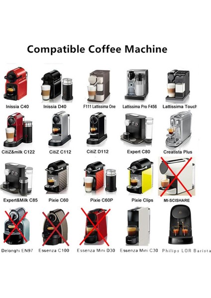 Nespresso Için Doldurulabilir Kahve Kapsülü Sabotaj Yeniden Kullanılabilir Kahve Pod Barista Espresso Makinesi-B Için Coffeeware Aksesuarları (Yurt Dışından)