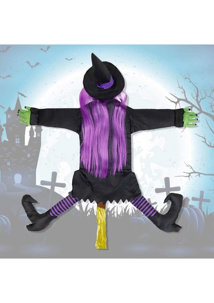 53 Inç Çöken Cadı Cadılar Bayramı Süslemeleri, Cadı Ağaca Çöküyor, Sundurma Için Çökmüş Cadı Sahne (Yurt Dışından) fiyatları