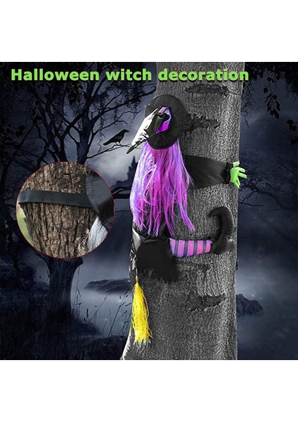 53 Inç Çöken Cadı Cadılar Bayramı Süslemeleri, Cadı Ağaca Çöküyor, Sundurma Için Çökmüş Cadı Sahne (Yurt Dışından) modelleri