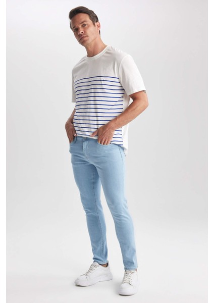 Super Skinny Fit En Dar Kalıp Normal Bel Ekstra Dar Paça Jean Pantolon A5436Ax23Sm