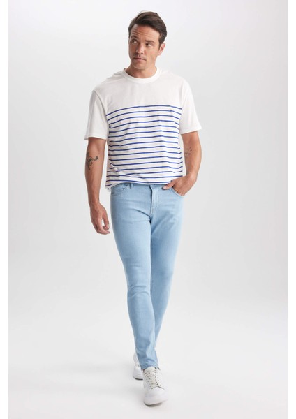 Super Skinny Fit En Dar Kalıp Normal Bel Ekstra Dar Paça Jean Pantolon A5436Ax23Sm